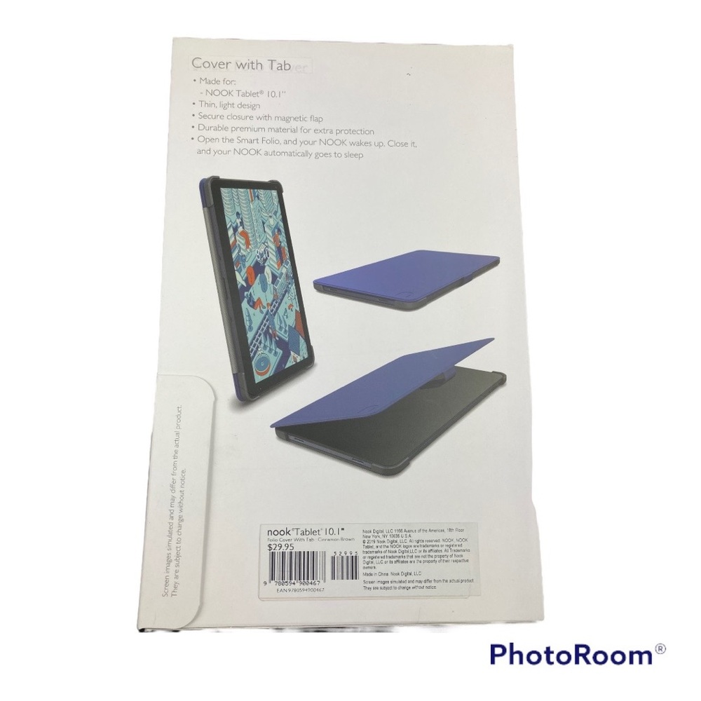💙Nook Tablet 10.1” Cover with Tab Cinnamon Brown brand new - Picture 2 of 2